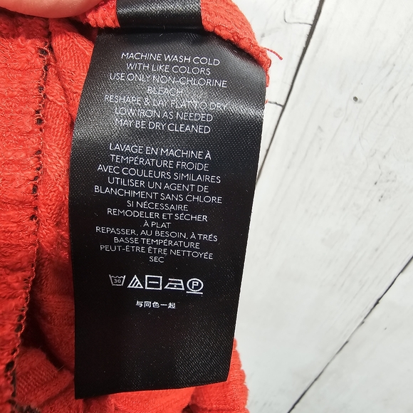 Urban Outfitters UO Rosie Ribbed Red Flare Leg Cotton Blend Pants Size Small. - Picture 10 of 11